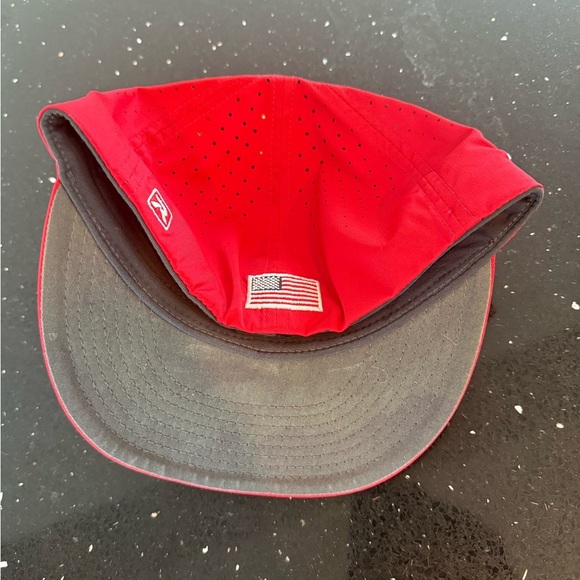 USA Richardson Red Baseball Cap with Blue P Logo - Picture 4 of 5